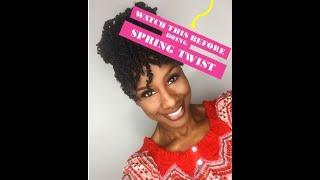 Tip and Tricks for professional styled How to on SPRING TWIST