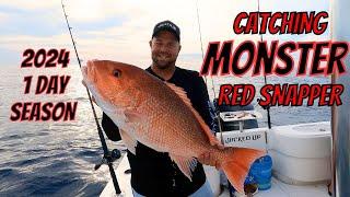 Catching MONSTER Red Snapper For The 1 DAY Season  Atlantic Federal Waters 1 Day Season.