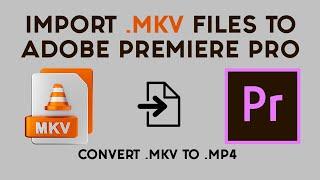 How to Import MKV Files in Premiere Pro  How to Convert MKV to MP4