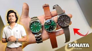 SONATA POZE  Watches Haul  Budget Masterpiece   Unboxing & Review