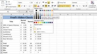 Excel 2010 Tutorial For Beginners #7 - Formatting Worksheets Microsoft Excel