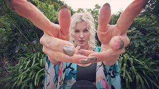 ASMR outside Vortex hands & Fabric sounds  abmient nature sounds cat