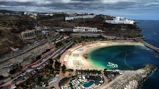 Puerto Rico Beach Walk 4K Gran Canaria Spain 2024.