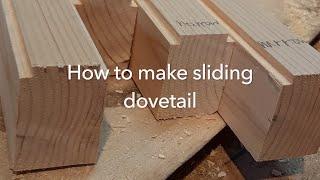 How to make sliding dovetail-1  Video for beginners taught by Japanese carpenters with craftsmanship