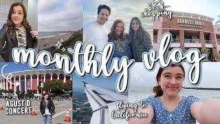 my trip to california going to see agust d in concert new vlogging camera unboxing D-Day vlog 