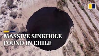 Massive sinkhole discovered in Chile near copper mining site