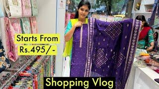 My Fav Kurti set shop  Shopping vlog Bobby shop pondy bazzar Best chudithar material shop