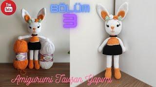 Amigurumi Çiçekli Tavşan  Bölüm-3  Etek Kol Ve Kafa Yapımı