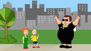 Caillou vs fat angry cop Officer Rivieri