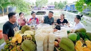 Harvesting Fresh Enoki Mushrooms - Cooking Delicious Chicken Enoki Hotpot  SAPA TV