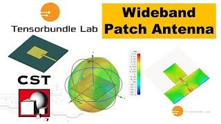 CST Tutorial Wideband Microstrip Patch Monopole Antenna 3- 5.5 GHz