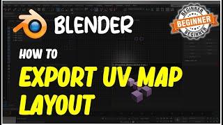 Blender How To Export UV Map