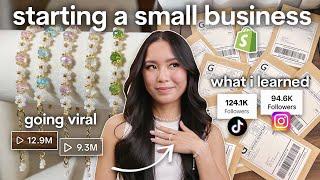 how to start a Small Business  my small biz journey & going viral the 1st month