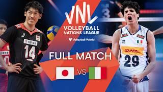  JPN vs.  ITA - Full Match  Mens VNL 2021