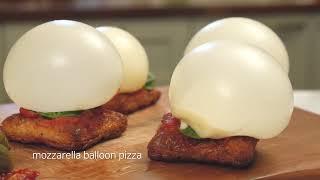 쉽게 배우는 재밌는 요리 신기한 모짜렐라풍선 피자mozzarella balloon pizza 만들기