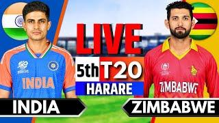 India vs Zimbabwe 5th T20  Live Cricket Match Today  IND vs ZIM Live Match Today  IND vs ZIM