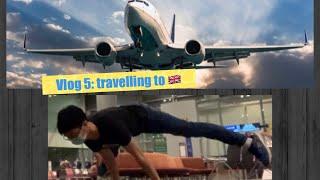 Vlog 5 flying to UK  #travel #vlog #calisthenics #planche