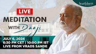 Live Meditation With Daaji  6 July 2024  6.30 PM CET  10 PM IST  Vrads Sande  Denmark