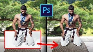 Как заменить фон на фото и перенести тень в фотошопе