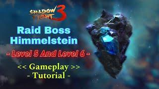 Raid Boss HIMMELSTEIN Level 5 And Level 6 Gameplay And Tactics to Beat him  - Shadow Fight 3 