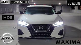 2021 Nissan Maxima SV  4K HDR 60FPS  POV Night Drive  Binaural Audio