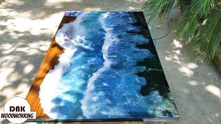 Ocean Resin Art  Wood Projects  DAK Woodworking