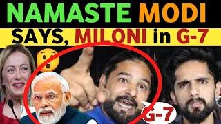 PM MODI IN G-7 VIRAL VIDEO PM MODIS FAN ABID ALI REACTION ON G-7 MEETING PAK MEDIA SHOCKED REAL