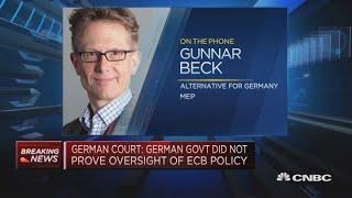 German court wont challenge European system over ECB German lawmaker says  Squawk Box Europe