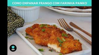 Como empanar frango com farinha panko  #SHORTS #Curtas