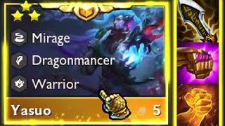 S7 YASUO 3 Star ⭐⭐⭐ Full Crit = Tons of Damage  TFT Set 7 Dragonlands