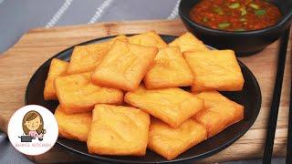 Burmese Fried Tofu Recipe  Burmese Chilli Dipping Sauce  တိုဟူးကြော်