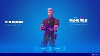 How To Get Shadow Midas Skin Fortnite