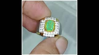 Zamrud Emerald beryl est origin etiophia  Ring Perak  Harga 1.250 pass Wa 08976779777