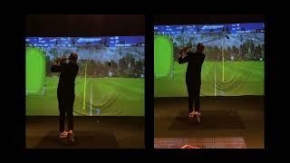 Arms swing more around and on plane to eliminate slice and heel shots