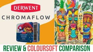 Derwent Chromaflow Review and Coloursoft Comparison