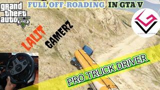 GTA V - Full Off-Roading Truck Driving in GTA 5 Full Hd 4k With Recing wheel #offroad #driving #gta