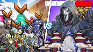 1 BUFFED Top 500 Reaper VS 5 Bronze Players - Who wins? Overwatch 2