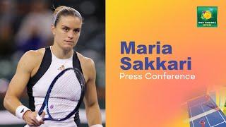Maria Sakkari Press Conference March 15th  Indian Wells 2024