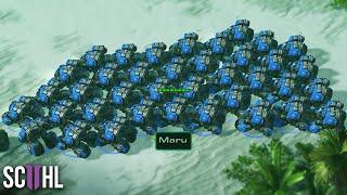 Marus 40+ MASS CYCLONE STRATEGY - Starcraft 2 Maru vs. Cure