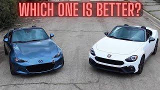 Turbocharged ND Miata vs. Fiat 124 Abarth 14 Mile Race and Owner Insights