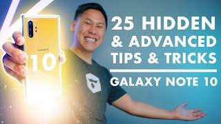 TOP 25 SAMSUNG GALAXY NOTE 10 & NOTE 10+ TIPS - HIDDEN & ADVANCED FEATURES