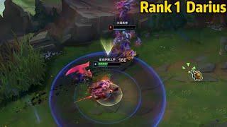 Rank 1 Darius He is the 1v1 GOD on Toplane