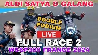 FULL RACE 2 WSBK 2024 KELAS WSSP300  Aldi & Galang Double Podium Lagi