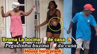 Broma la bocina  de casa  Pegadinha buzina  de casa  House horn prank