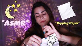 ASMR Ripping Paper