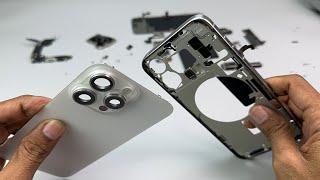 What’s inside iPhone 15 Pro Max  titanium iphone 15 pro max teardown ASMR