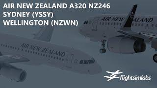 P3Dv5.1 FSLabs Air New Zealand A320 - Sydney to Wellington YSSY-NZWN