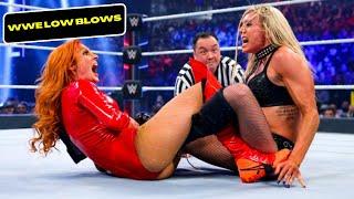 Low Blow to Female Wrestlers