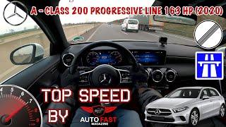 Mercedes-Benz A200 163 hp  POV TOP SPEED DRIVE