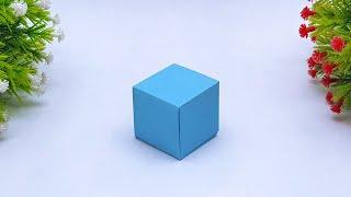 How To Make Origami Cube  Making Paper Cube Easy Instructions  DIY School Project Ideas